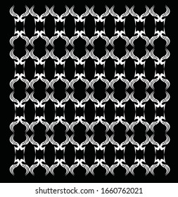 Seamless ethnic pattern. Handmade. Horizontal stripes. Black and white print for your textiles. Vector illustration.