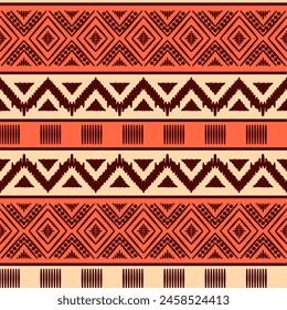 Seamless ethnic pattern. Handmade. Horizontal stripes. Vector
illustration.