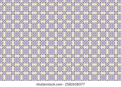 A seamless ethnic pattern with intricate traditional motifs inspired by cultural heritage. Perfect for textiles, wallpapers, branding, and digital projects, blending historical craftsmanship.