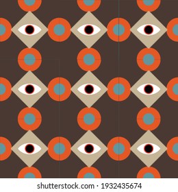 Seamless ethnic pattern in mint tints.Tribal seamless colorful geometric pattern.Ethnic vector texture.Traditional ornament.Embroidery texture with geometric ornament.Pattern for surface design.EPS10