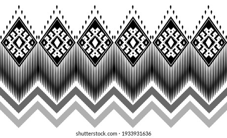 Seamless ethnic pattern in mint tints.Tribal seamless colorful geometric pattern.Ethnic vector texture.Traditional ornament.Embroidery texture with geometric ornament.Pattern for surface design.EPS10