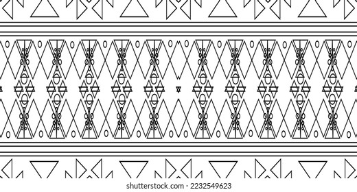 Patrón étnico sin soldadura en tintes de menta.Patrón geométrico tribal sin costuras colorido.Textura vectorial étnica.Ornamento tradicional.Textura de bordado con ornamento geométrico.Patrón de diseño de superficie.EPS10
