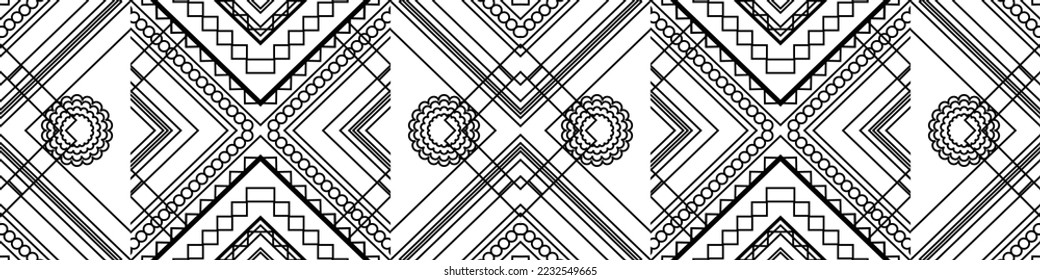 Seamless ethnic pattern in mint tints.Tribal seamless colorful geometric pattern.Ethnic vector texture.Traditional ornament.Embroidery texture with geometric ornament.Pattern for surface design.EPS10