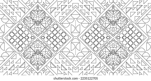 Seamless ethnic pattern in mint tints.Tribal seamless colorful geometric pattern.Ethnic vector texture.Traditional ornament.Embroidery texture with geometric ornament.Pattern for surface design.EPS10