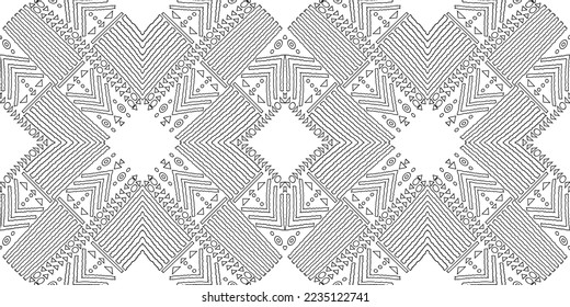 Patrón étnico sin soldadura en tintes de menta.Patrón geométrico tribal sin costuras colorido.Textura vectorial étnica.Ornamento tradicional.Textura de bordado con ornamento geométrico.Patrón de diseño de superficie.EPS10