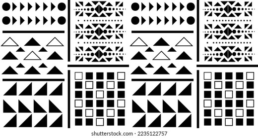 Seamless ethnic pattern in mint tints.Tribal seamless colorful geometric pattern.Ethnic vector texture.Traditional ornament.Embroidery texture with geometric ornament.Pattern for surface design.EPS10