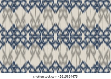 Seamless ethnic pattern oriental  traditional design for background backdrop carpet wallpaper clothing batik fabric tribal textile vector illustration ikat print embroidery motif style for decoration
