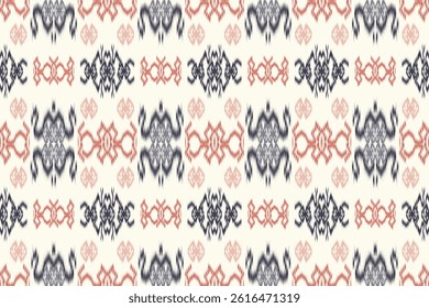 Seamless ethnic pattern oriental  traditional design for background backdrop carpet wallpaper clothing batik fabric tribal textile vector illustration ikat print embroidery motif style for decoration