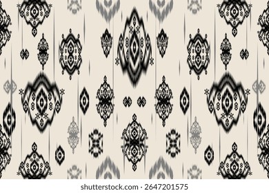 Nahtloses ethnisches Muster orientalisches traditionelles Design für Hintergrund Teppich Tapete Kleidung Batik Stoff Stamm Textil Vektorgrafik Kat Druck Stickerei Motiv Stil für Dekoration