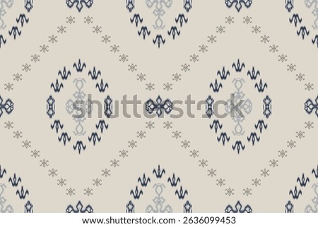 Seamless ethnic pattern oriental  traditional design for background backdrop carpet wallpaper clothing batik fabric tribal textile vector illustration ikat print embroidery motif style for decoration
