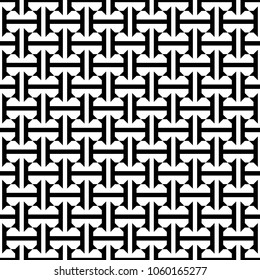 Seamless ethnic pattern. Repeated dumbbells background. Tribal ornament. Traditional window tracery image. Ancient ethnical mosaic motif. Digital paper, textile print, web design, page fill. Vector.