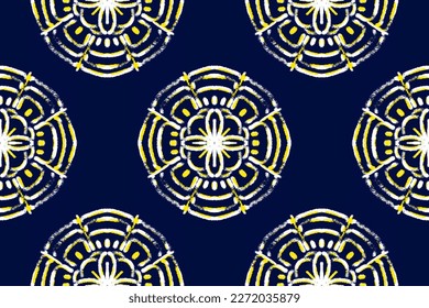 Seamless ethnic Pattern with simple hand drawn abstract textures. Creative design colorful background. Contemporary art, Vector geometric embroidery.  