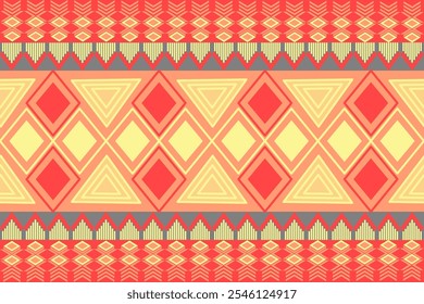 Textura De Padrão Étnico Sem Costura. Impressão Geométrica Navajo, Ornamento Decorativo Rústico. Padrão Geométrico Abstrato. Ornamento padrão nativo americano para o design de roupas