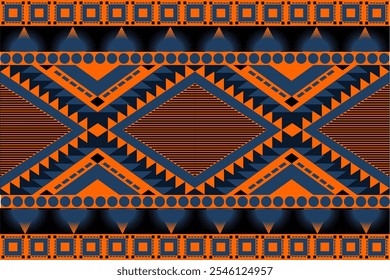 Nahtlose ethnische Mustertextur. Navajo geometrischen Druck, rustikale dekorative Ornament. Abstraktes geometrisches Muster. Native American Pattern Ornament für das Design von Kleidung