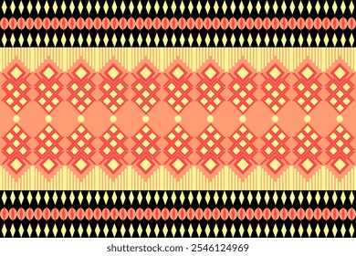 Textura De Padrão Étnico Sem Costura. Impressão Geométrica Navajo, Ornamento Decorativo Rústico. Padrão Geométrico Abstrato. Ornamento padrão nativo americano para o design de roupas
