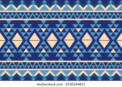 Textura De Padrão Étnico Sem Costura. Impressão Geométrica Navajo, Ornamento Decorativo Rústico. Padrão Geométrico Abstrato. Ornamento padrão nativo americano para o design de roupas