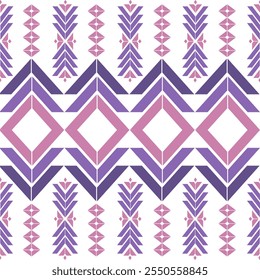 Nahtlose ethnische Mustertextur. Navajo geometrischen Druck, rustikale dekorative Ornament. Abstraktes geometrisches Muster. Native American Pattern Ornament für das Design von Kleidung