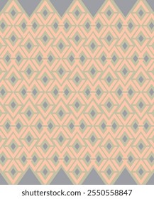Seamless Ethnic Pattern Texture. Navajo Geometric Print, Rustic Decorative Ornament. Abstract Geometric Pattern. Native American Pattern Ornament for the design of Clothing