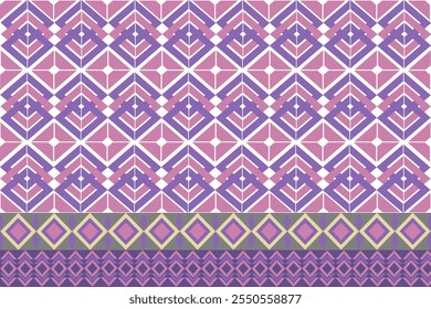 Nahtlose ethnische Mustertextur. Navajo geometrischen Druck, rustikale dekorative Ornament. Abstraktes geometrisches Muster. Native American Pattern Ornament für das Design von Kleidung