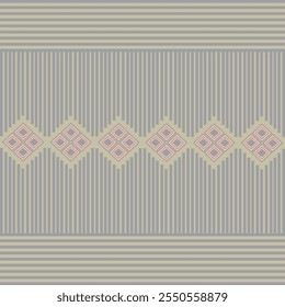 Textura De Padrão Étnico Sem Costura. Impressão Geométrica Navajo, Ornamento Decorativo Rústico. Padrão Geométrico Abstrato. Ornamento padrão nativo americano para o design de roupas