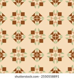 Nahtlose ethnische Mustertextur. Navajo geometrischen Druck, rustikale dekorative Ornament. Abstraktes geometrisches Muster. Native American Pattern Ornament für das Design von Kleidung