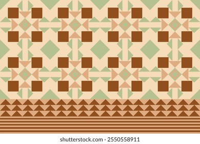 Nahtlose ethnische Mustertextur. Navajo geometrischen Druck, rustikale dekorative Ornament. Abstraktes geometrisches Muster. Native American Pattern Ornament für das Design von Kleidung