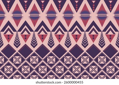 Seamless Ethnic Pattern Texture. Navajo Geometric Print, Rustic Decorative Ornament. Abstract Geometric Pattern. Native American Pattern Ornament for the Design of Clothing