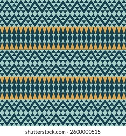 Seamless Ethnic Pattern Texture. Navajo Geometric Print, Rustic Decorative Ornament. Abstract Geometric Pattern. Native American Pattern Ornament for the Design of Clothing