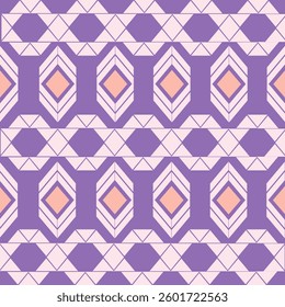 Seamless Ethnic Pattern Texture. Navajo Geometric Print, Rustic Decorative Ornament. Abstract Geometric Pattern. Native American Pattern Ornament for the Design of Clothing