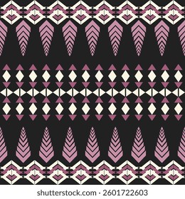 Seamless Ethnic Pattern Texture. Navajo Geometric Print, Rustic Decorative Ornament. Abstract Geometric Pattern. Native American Pattern Ornament for the Design of Clothing