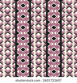 Seamless Ethnic Pattern Texture. Navajo Geometric Print, Rustic Decorative Ornament. Abstract Geometric Pattern. Native American Pattern Ornament for the Design of Clothing