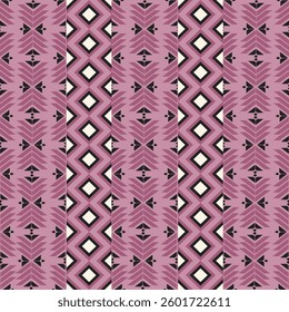 Seamless Ethnic Pattern Texture. Navajo Geometric Print, Rustic Decorative Ornament. Abstract Geometric Pattern. Native American Pattern Ornament for the Design of Clothing