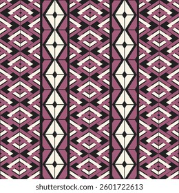 Seamless Ethnic Pattern Texture. Navajo Geometric Print, Rustic Decorative Ornament. Abstract Geometric Pattern. Native American Pattern Ornament for the Design of Clothing