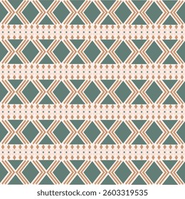 Seamless Ethnic Pattern Texture. Navajo Geometric Print, Rustic Decorative Ornament. Abstract Geometric Pattern. Native American Pattern Ornament for the Design of Clothing