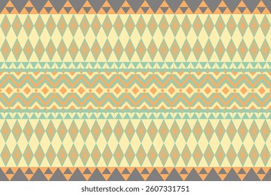 Seamless Ethnic Pattern Texture. Navajo Geometric Print, Rustic Decorative Ornament. Abstract Geometric Pattern. Native American Pattern Ornament for the Design of Clothing
