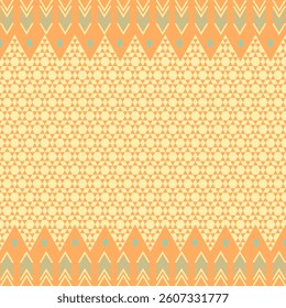 Seamless Ethnic Pattern Texture. Navajo Geometric Print, Rustic Decorative Ornament. Abstract Geometric Pattern. Native American Pattern Ornament for the Design of Clothing