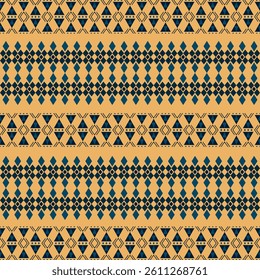 Seamless Ethnic Pattern Texture. Navajo Geometric Print, Rustic Decorative Ornament. Abstract Geometric Pattern. Native American Pattern Ornament for the Design of Clothing