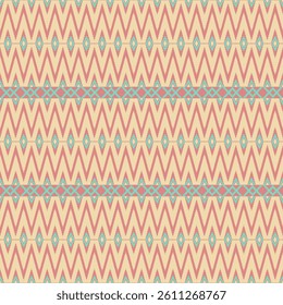 Seamless Ethnic Pattern Texture. Navajo Geometric Print, Rustic Decorative Ornament. Abstract Geometric Pattern. Native American Pattern Ornament for the Design of Clothing