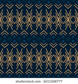 Seamless Ethnic Pattern Texture. Navajo Geometric Print, Rustic Decorative Ornament. Abstract Geometric Pattern. Native American Pattern Ornament for the Design of Clothing