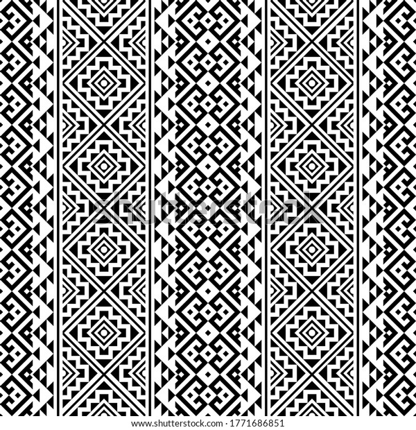 Seamless Ethnic Pattern Texture Vertical Design Stock Vector (Royalty ...