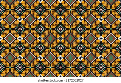 seamless ethnic pattern traditional background Design for carpet,wallpaper,clothing,wrapping,batik,fabric,Vector illustration embroidery style. oriental floral pattern.