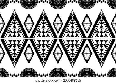 seamless ethnic pattern traditional pattern white background.
