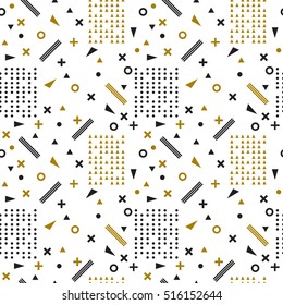 Seamless ethnic pattern. Tribal hand drawn background. Scandinavian pattern. Aztec abstract geometric art print. Vector illustration