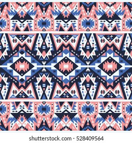 Seamless ethnic pattern in tribal style. Vector illustration.