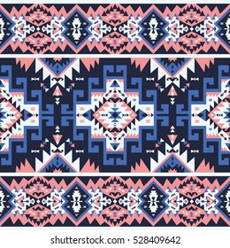 Seamless ethnic pattern in tribal style. Vector illustration.