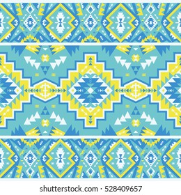 Seamless ethnic pattern in tribal style. Vector illustration.