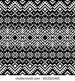 Vector Illustration Ukrainian Folk Seamless Pattern Stock Vector ...