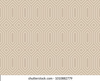 Seamless ethnic pattern vector. Design brown on beige. Design print for textile, wallpaper, fabric, background.