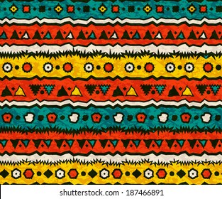 Seamless ethnic pattern. Vector illustration