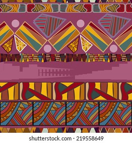 Seamless ethnic pattern. Vector illustration